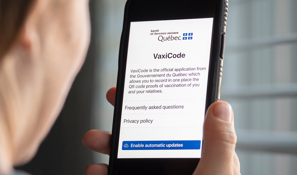 متخصصان امنیت سایبری، سیستم پاسپورت واکسن کبک را تایید کردند