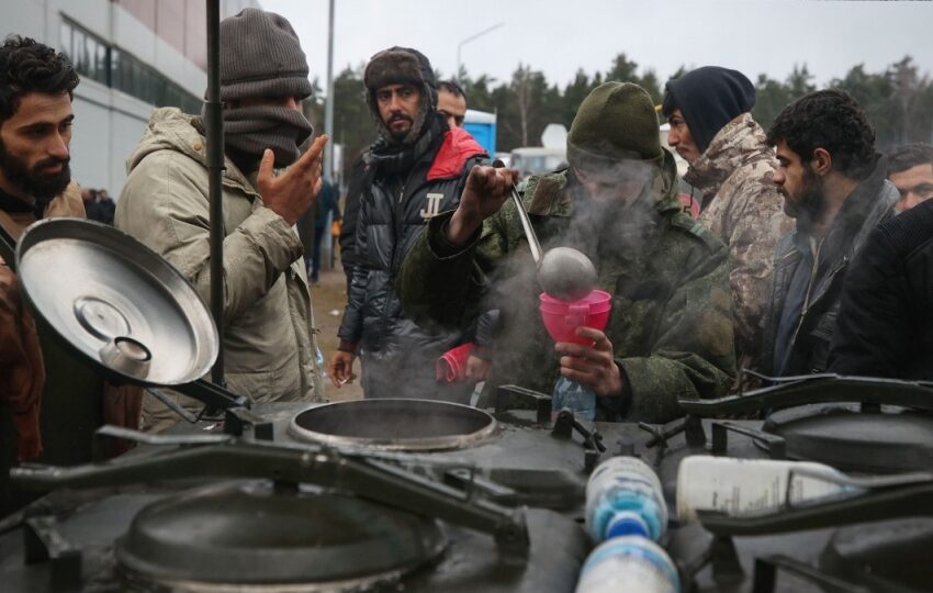  کمپ های خالی مهاجران در امتداد مرز بلاروس