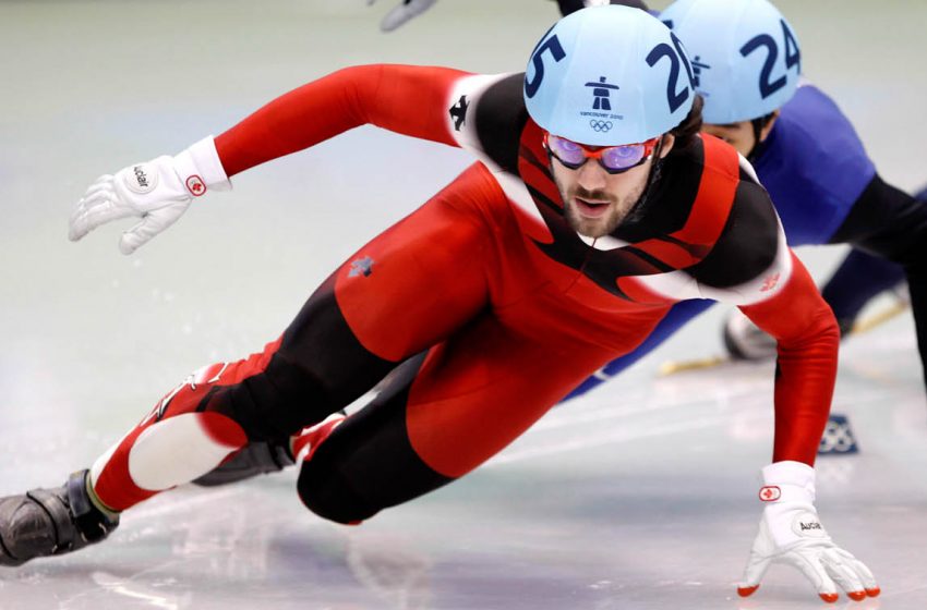 Charles Hamelin، قهرمان چهار دوره المپیک، در مسابقه خداحافظی فینال، مدال برنز گرفت